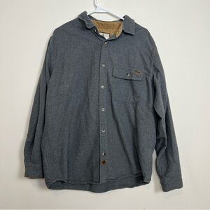 Legendary Whitetails Tan and Gray Shirt men’s Large Tall